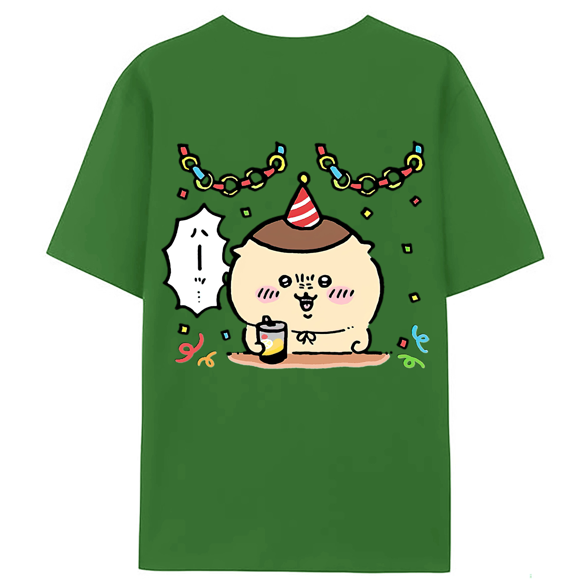 （画像用） ちいかわ くりまんじゅう Chii-kawa kuri manjū レディース半袖Tシャツ(バックプリント)